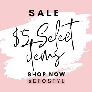 Summer Sale - $5 on select items